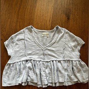 Urban Outfitters Light Blue Cropped Top